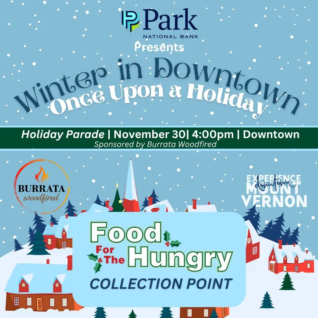 📣 Parade registration is OPEN!
Join us for the 2025 Mount Vernon Holiday Parade, 📖 Once Upon a Holiday 📖, and bring your favorite Christmas/Winter story to life! 🎄

🗓️ Sun, Nov 30 | 🕓 Parade at 4 PM | 📍 Downtown Mount Vernon
Register here by 1