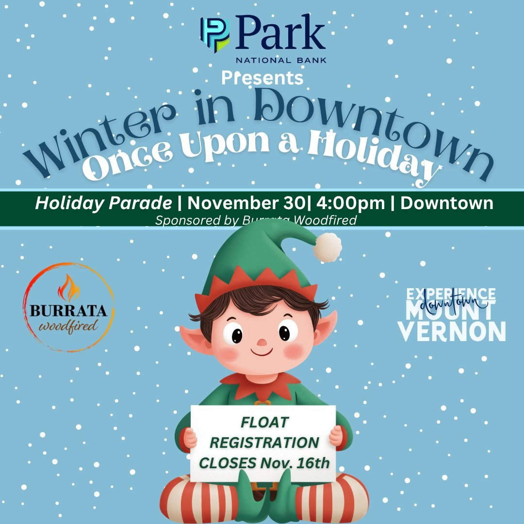🚨 The elves are calling for reinforcements! 🚨
We still have room for more floats in this year&rsquo;s Mount Vernon Holiday Parade &mdash; and we need YOU to help make downtown shine!
Choose your favorite holiday story (think The Grinch, Frosty, Pol