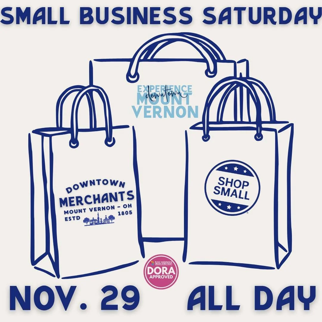 ✨ Downtown Mount Vernon Shop Small Saturday is almost here!
When you shop in Downtown Mount Vernon, you&rsquo;re not just checking off a gift list&mdash;you&rsquo;re lifting up the dreamers, makers, bakers, and creators who make our community shine. 