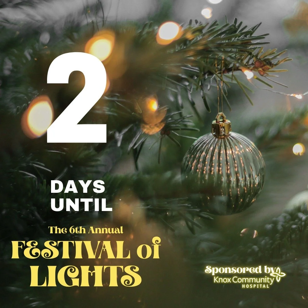 🎄✨ The countdown is ON, Mount Vernon! ✨🎄
We&rsquo;re just two days away from the 6th Annual Festival of Lights Holiday Lighting Competition, sponsored by Knox Community Hospital, and the excitement is building! Homes and businesses across the city 