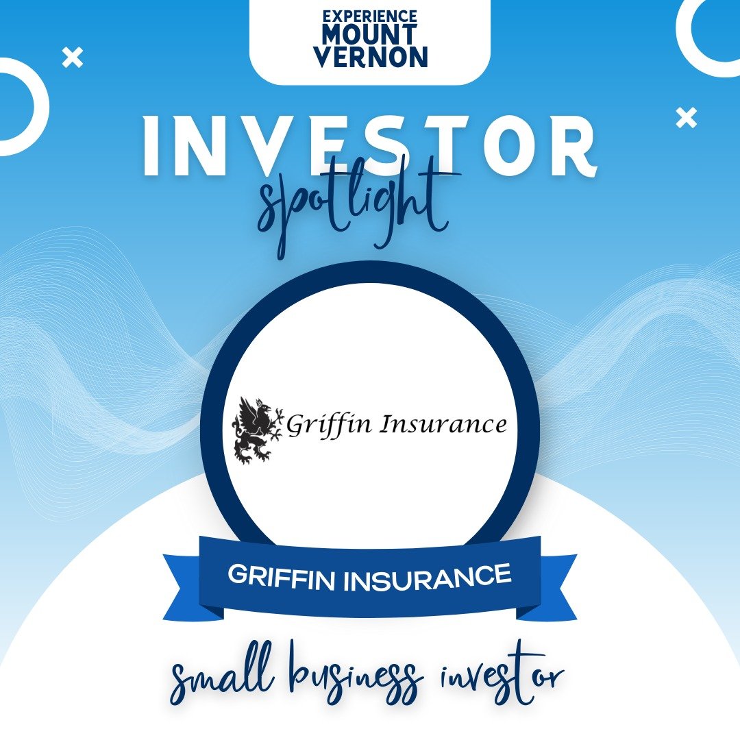 ✨ Investor Spotlight: Griffin Insurance✨
Griffin Insurance&rsquo;s investment in Experience Mount Vernon reflects their dedication to protecting and strengthening the community they serve. Supporting downtown vibrancy helps ensure Mount Vernon remain