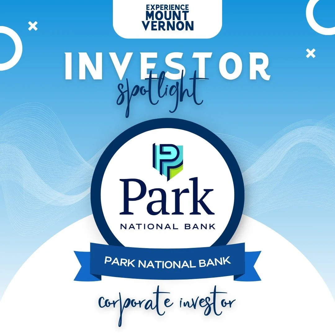 ✨ Investor Spotlight: Park National Bank, Mt Vernon Ohio ✨
Park National Bank has long been a champion of community-focused growth, and its investment in Experience Mount Vernon is no exception. By supporting downtown vitality, Park helps ensure Moun