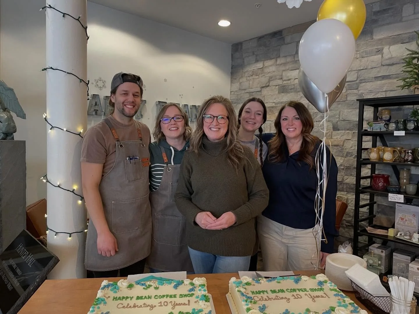 Congratulations on 10 years @happybeanohio! Be sure to stop in for coffee and cake!
