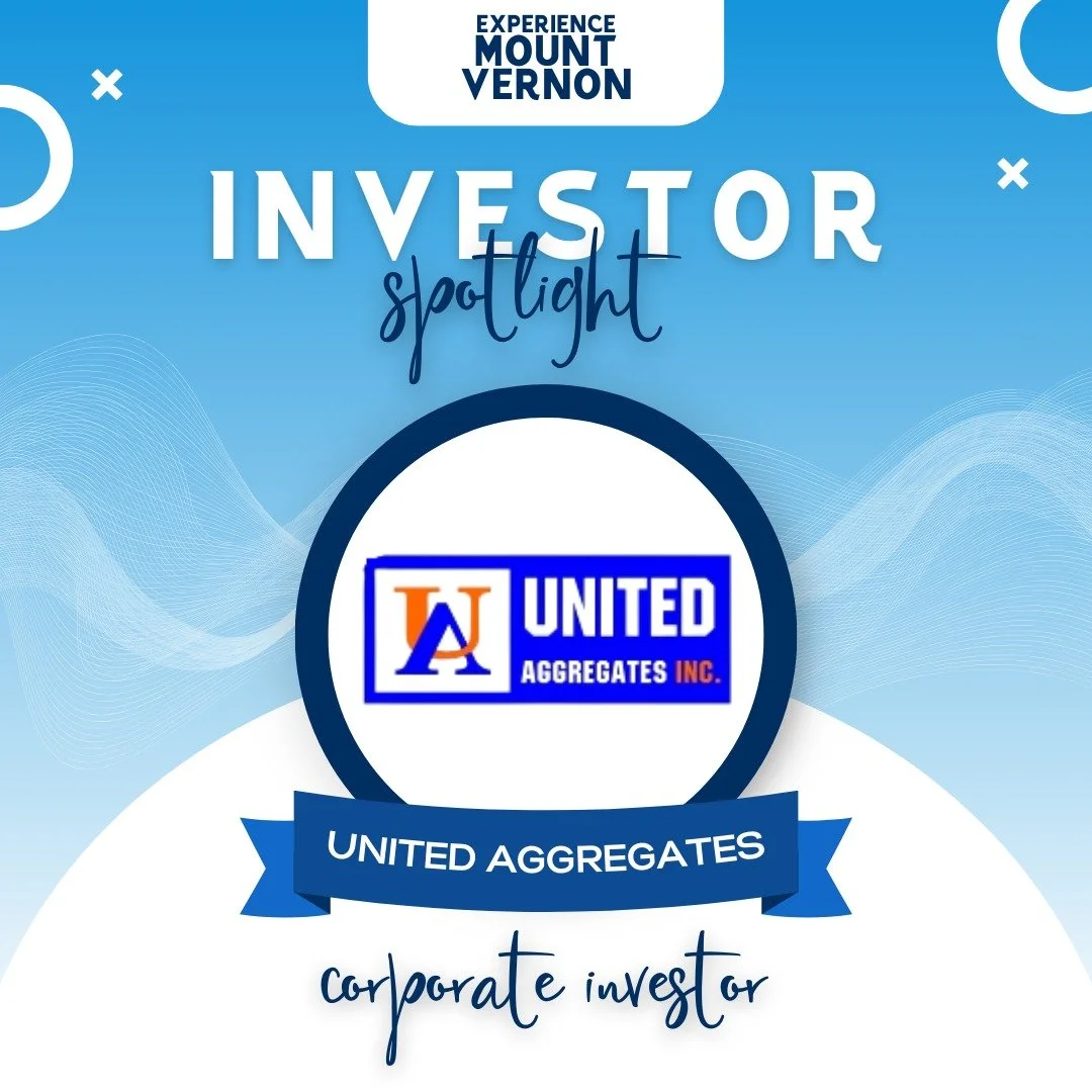 ✨ Investor Spotlight: United Aggregates Inc ✨
United Aggregates&rsquo; investment in Experience Mount Vernon reflects their commitment to building strong foundations&mdash;both in infrastructure and in community. By supporting downtown vitality and v
