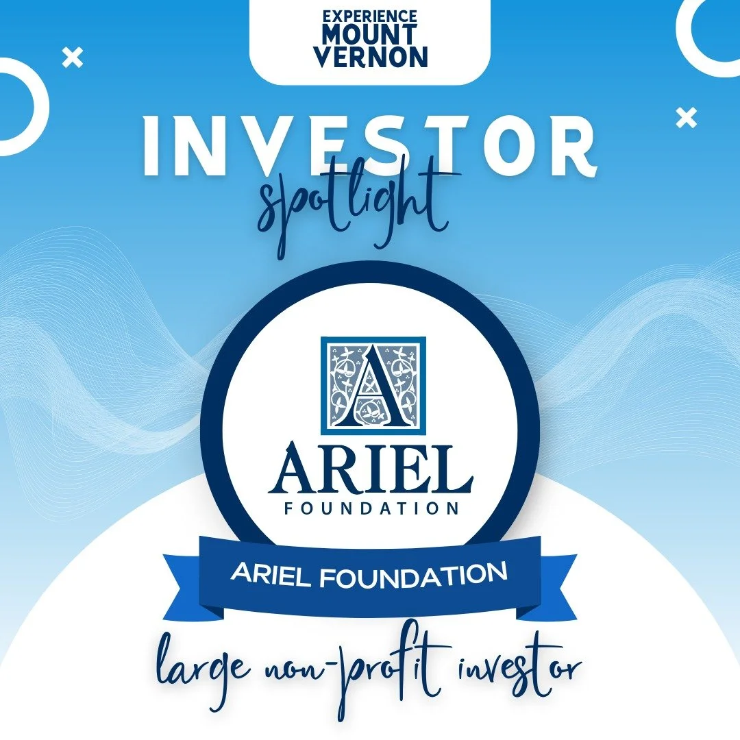 ✨ Investor Spotlight: Ariel Foundation ✨
Ariel Foundation&rsquo;s investment in Experience Mount Vernon reflects a deep commitment to opportunity and community well-being. By supporting downtown vitality and vibrancy, the Foundation helps strengthen 