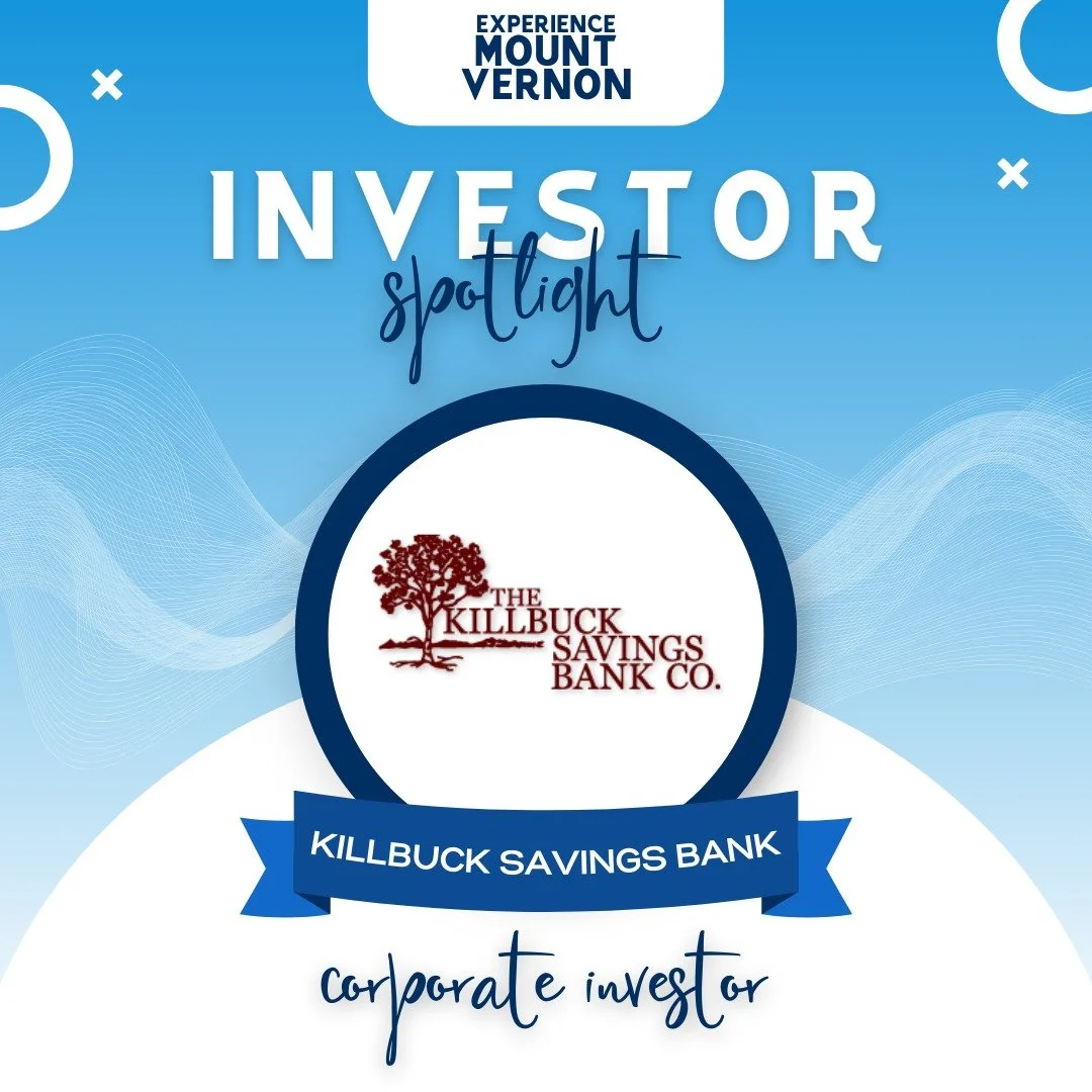 ✨ Investor Spotlight: The Killbuck Savings Bank Co. ✨
Killbuck Savings Bank&rsquo;s investment in Experience Mount Vernon reflects their long-standing commitment to community-focused banking and local growth. Supporting downtown vitality helps streng