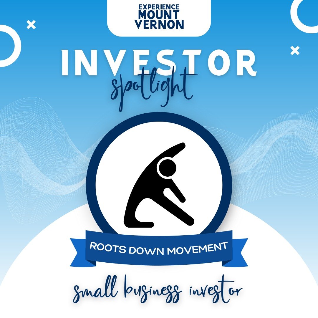 ✨ Investor Spotlight: Roots Down Movement ✨
Roots Down&rsquo;s investment in Experience Mount Vernon reflects their commitment to local growth, sustainability, and community connection. Supporting a vibrant downtown helps create a welcoming place whe