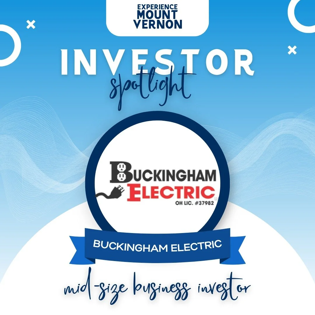 ✨ Investor Spotlight: Buckingham Electric LLC✨
Buckingham Electric&rsquo;s investment in Experience Mount Vernon highlights their dedication to powering progress in our community. By supporting downtown vitality and vibrancy, they help ensure Mount V