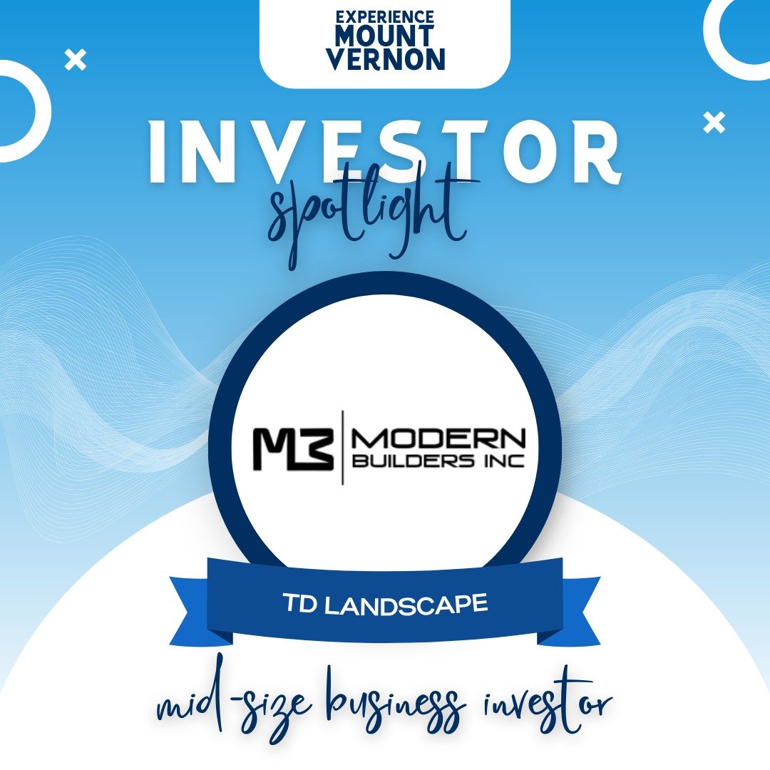 ✨ Investor Spotlight: Modern Builders, Inc. ✨
Modern Builders, Inc.&rsquo;s investment in Experience Mount Vernon reflects their commitment to quality, growth, and the continued vitality of our community. As a trusted partner in building and developm