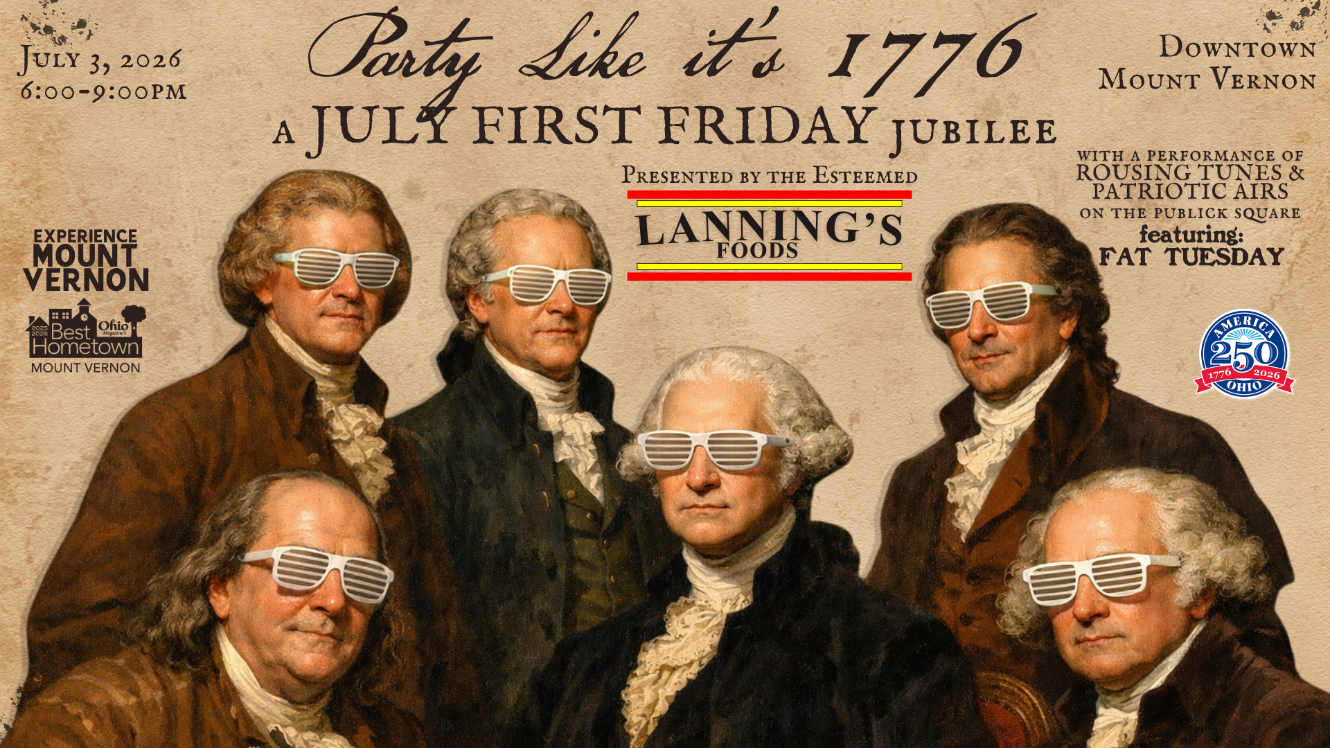 JULY FIRST FRIDAY: Party Like It’s 1776