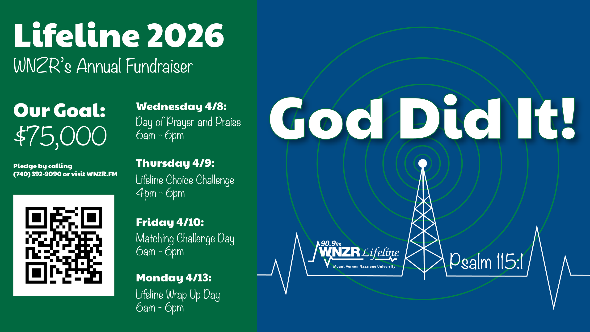 WNZR's Lifeline 2026: Day of Prayer & Praise
