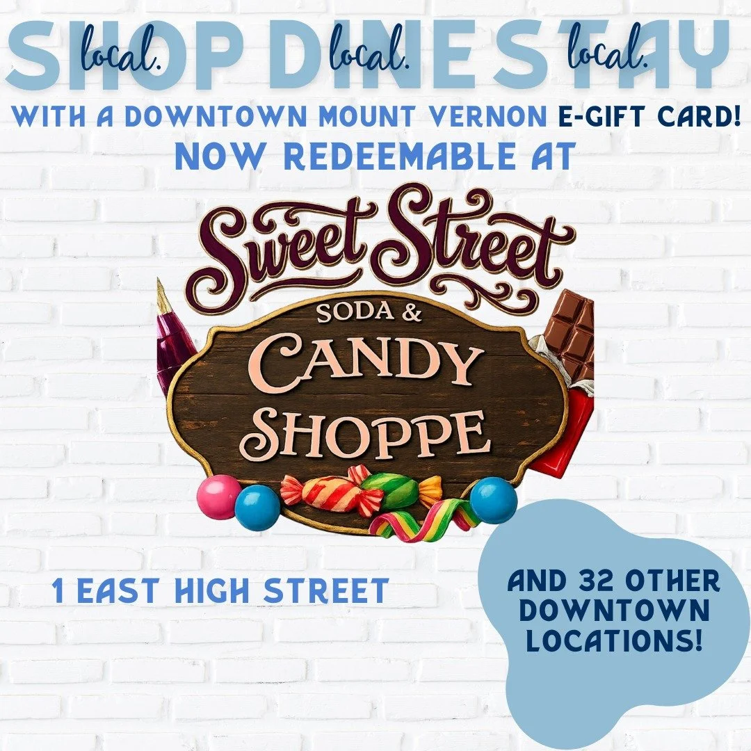 You can now redeem your Downtown Mount Vernon Experience Gift Card at @sweetstreetmtv and @greenvibesjuice! The downtown gift card is now redeemable at 33 Downtown Mount Vernon locations!