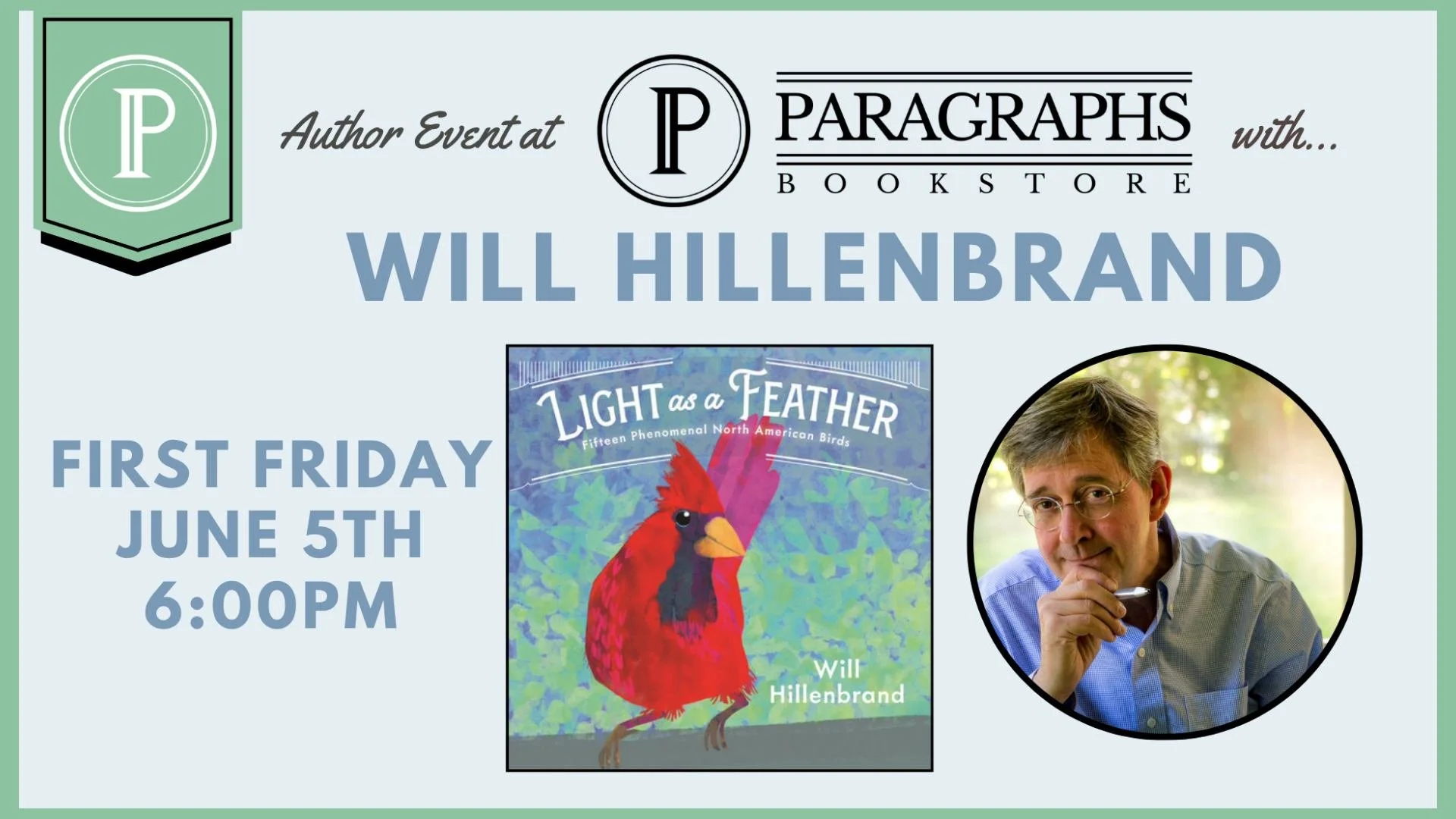 Paragraphs Author Event: Will Hillenbrand