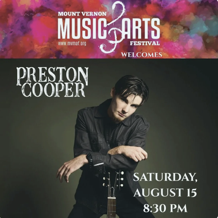 The Mount Vernon Music & Arts Festival presents PRESTON COOPER