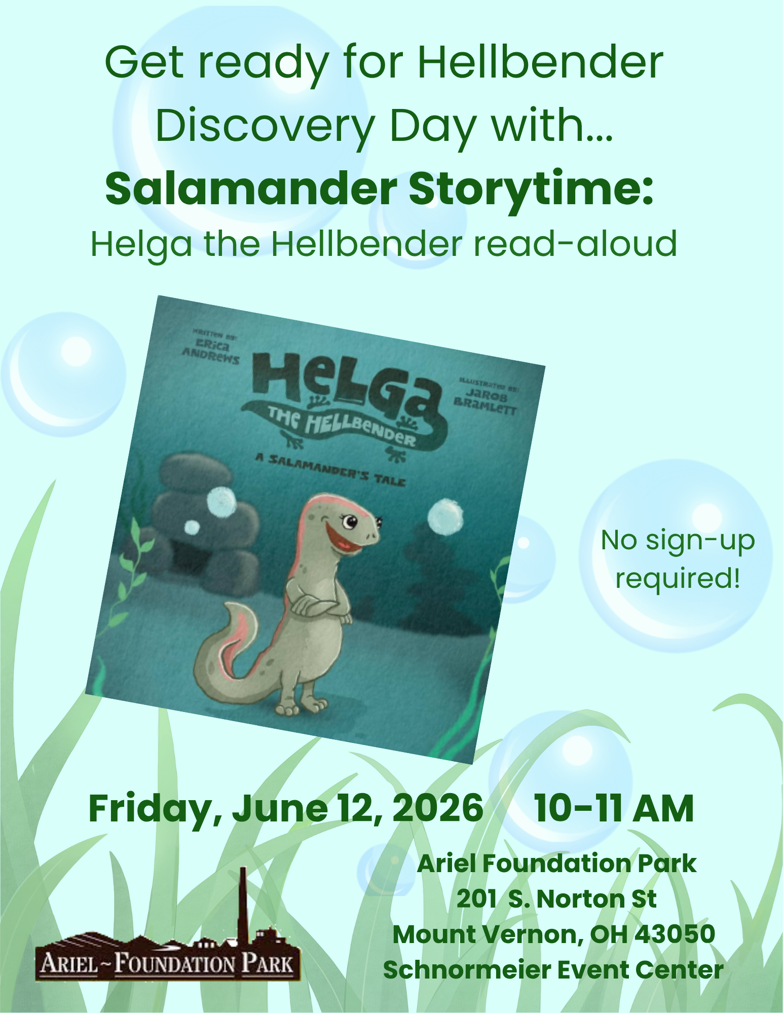 Salamander Storytime: Helga the Hellbender read-aloud