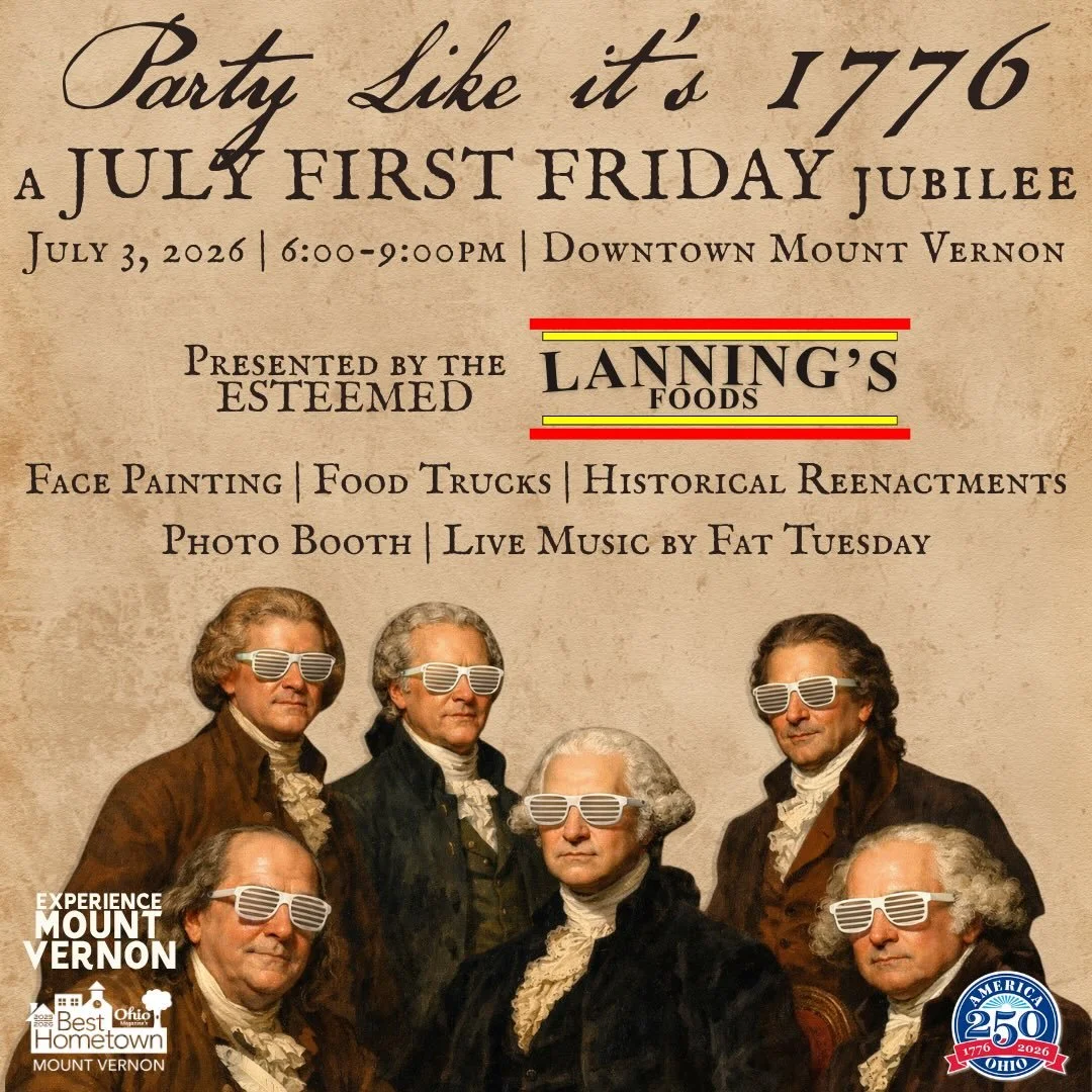 Here ye Here ye 🗣️🗣️Thank you to everyone who came out to June First Friday it was so great seeing everyone out there ! We formally invite you to continue with the summer fun for July First Friday and join us to party like 1776!🕺🕺#firstfriday #ha