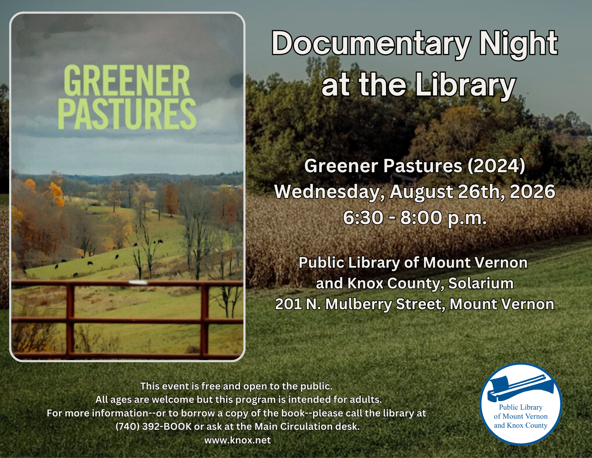 Documentary Night - Greener Pastures