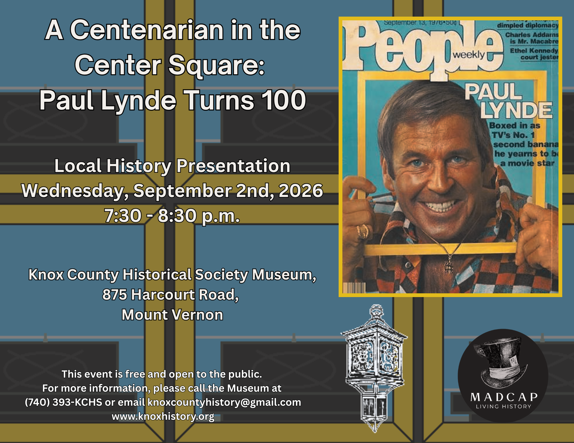 A Centenarian in the Center Square:  Paul Lynde Turns 100