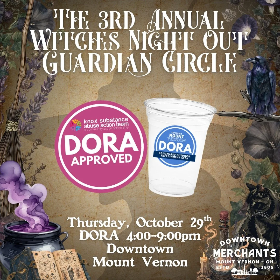The magic doesn't stop at the shop doors! ✨ Witches Night Out, hosted by the Mount Vernon Downtown Merchants, is also a DORA event from 4&ndash;9 PM, so you can enjoy a DORA beverage while exploring downtown Mount Vernon!

Here's your spellbook of re