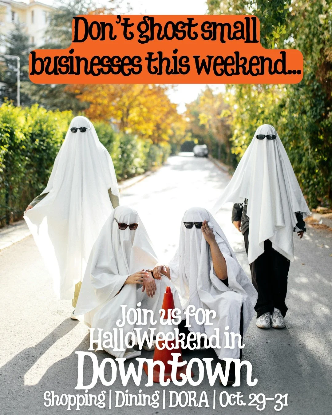 👻 Don't Ghost Small Businesses this weekend! Join us for HalloWeekend in Downtown! 👻 

Kicking off with the 3rd Annual Witches Night Out hosted by the Mount Vernon Downtown Merchants on Thursday, October 29 from 4-8pm!

Shopping, Dining, Events, an