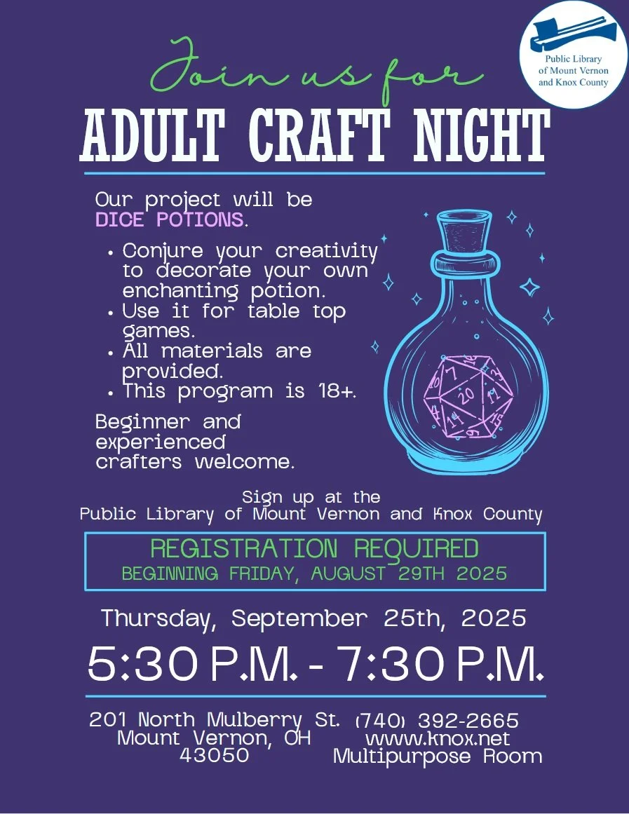Adult Craft Night at the Library