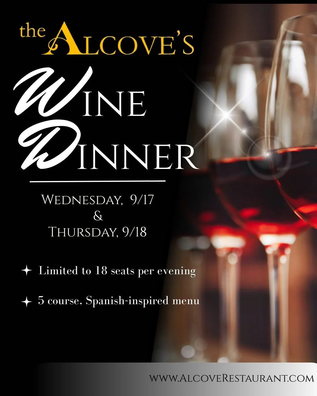 The Alcove's Wine Dinner