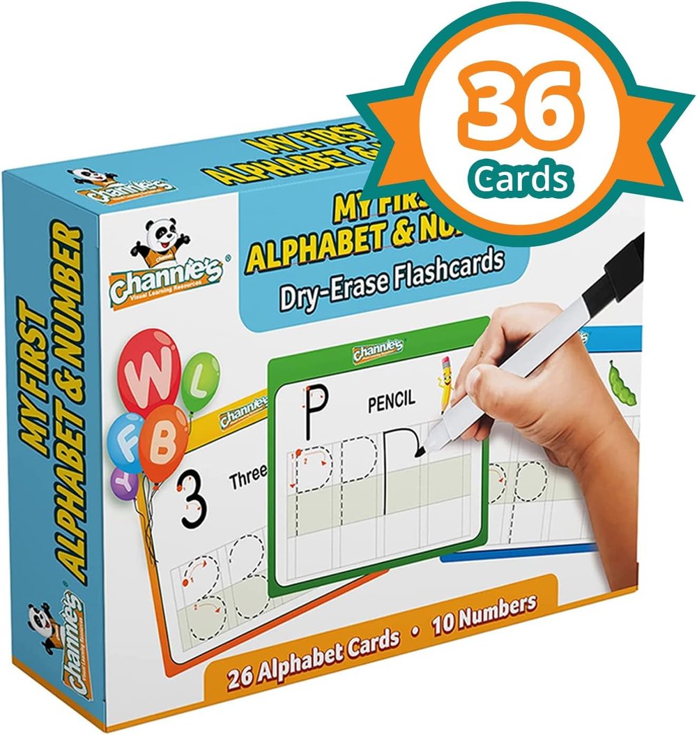 Wipe and Erase Letter &amp; Number Cards