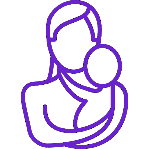 Outline illustration of a person with a face mask and a scarf or shawl draped over their shoulders.