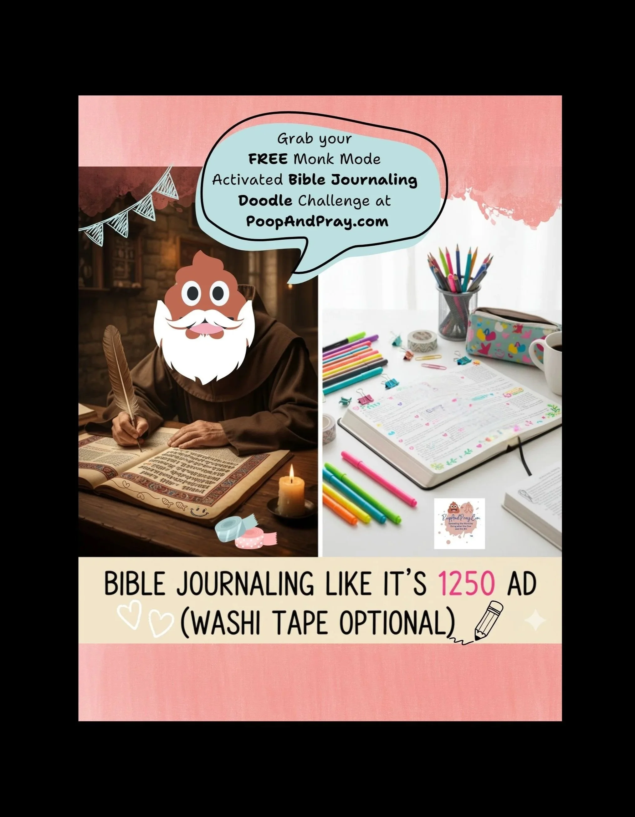 Bible Journaling Like It’s 1250 AD (Washi Tape Optional! 😀)
