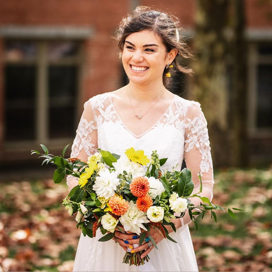 fa.2 - Early Fall Bouquet with Sunflowers & Dahlias