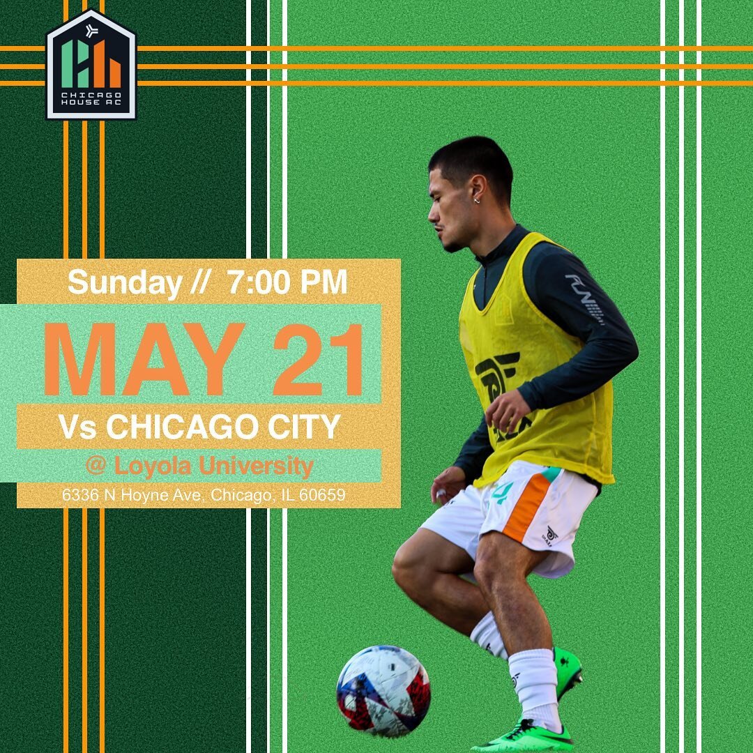 First Home Match of the Summer ⚽️ Sunday 7pm @Loyola University 🏠💚🧡