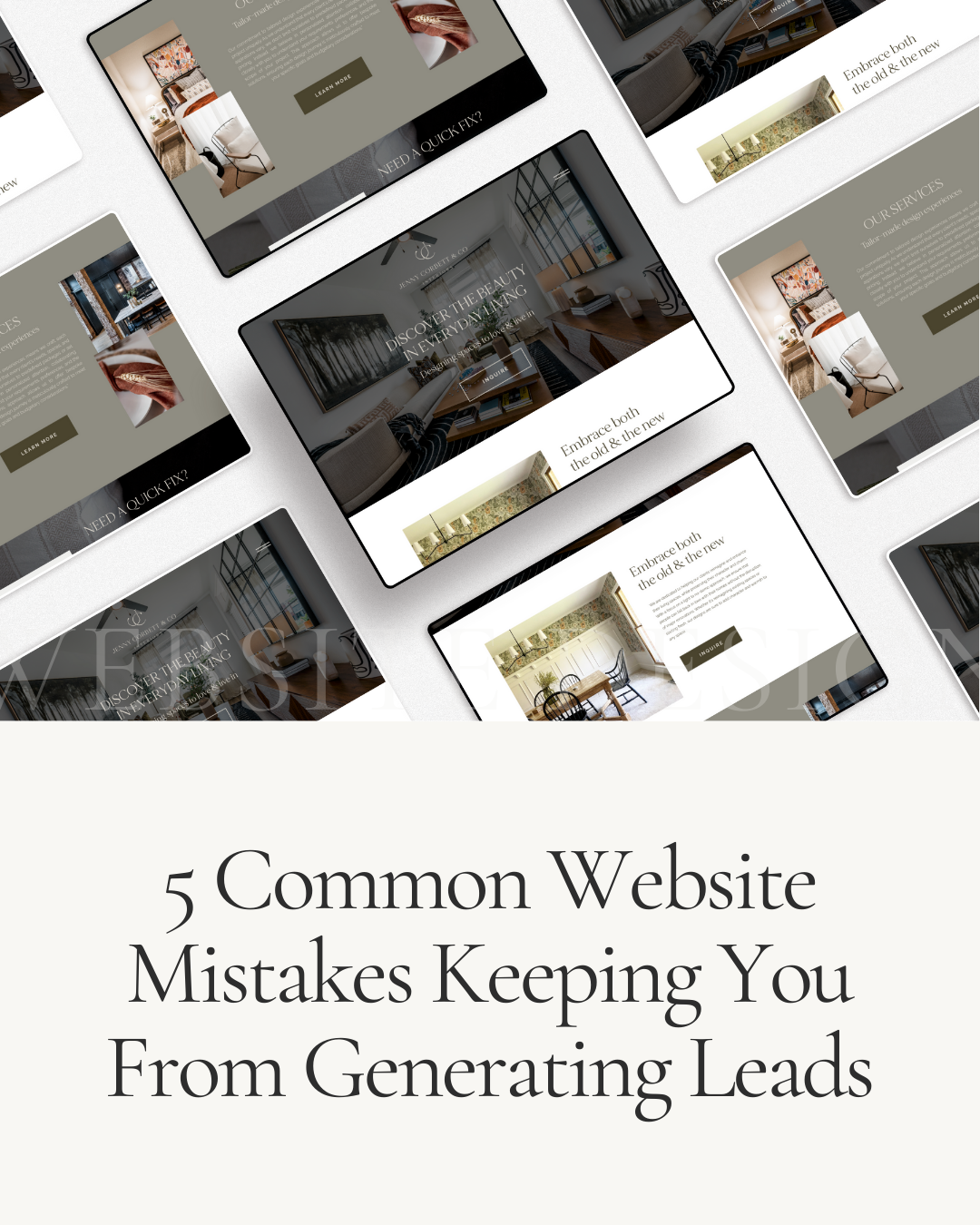 5 Common Website Mistakes Keeping You From Generating More Leads