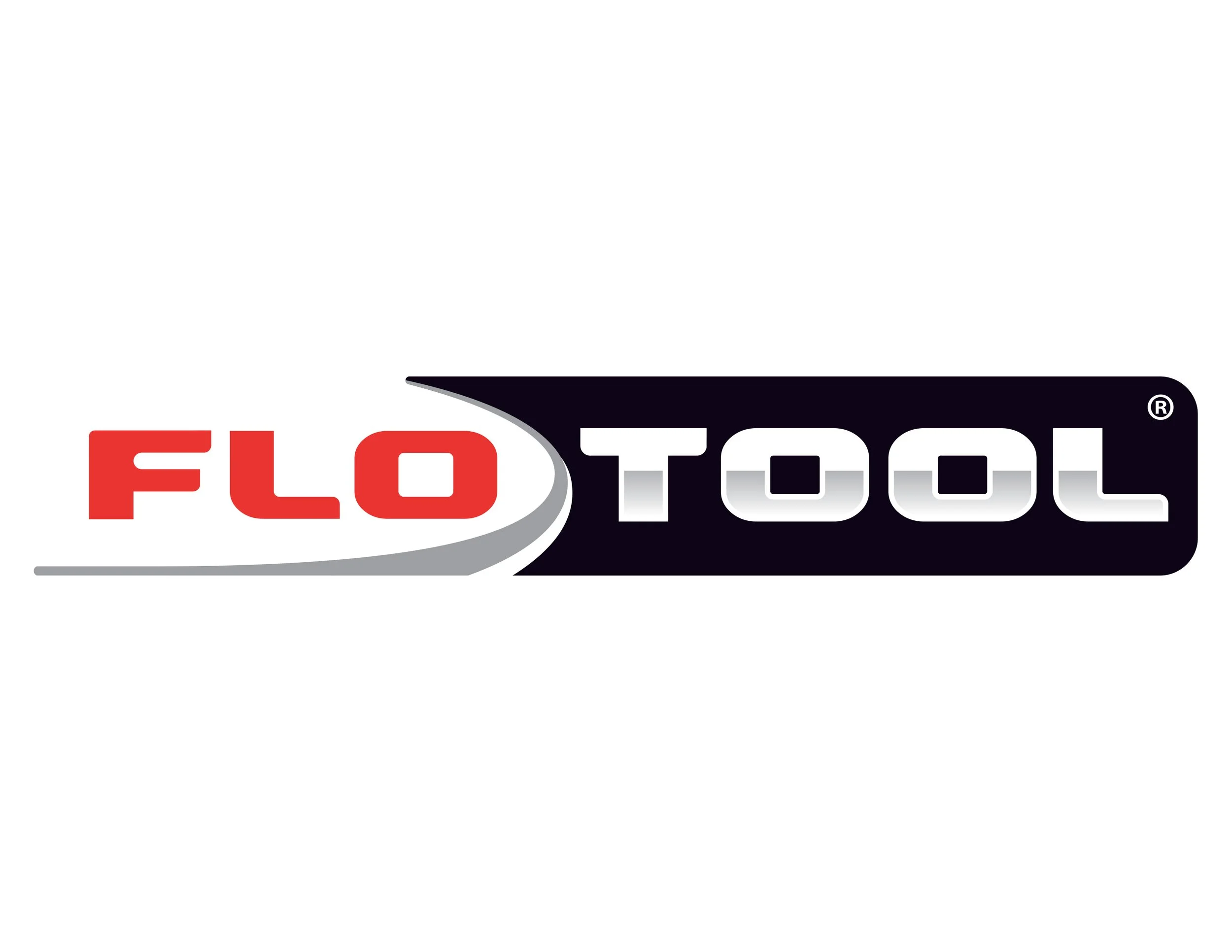 Logo of Flo Tool with the words Flo in red and Tool in white on a black background, featuring a stylized swoosh.