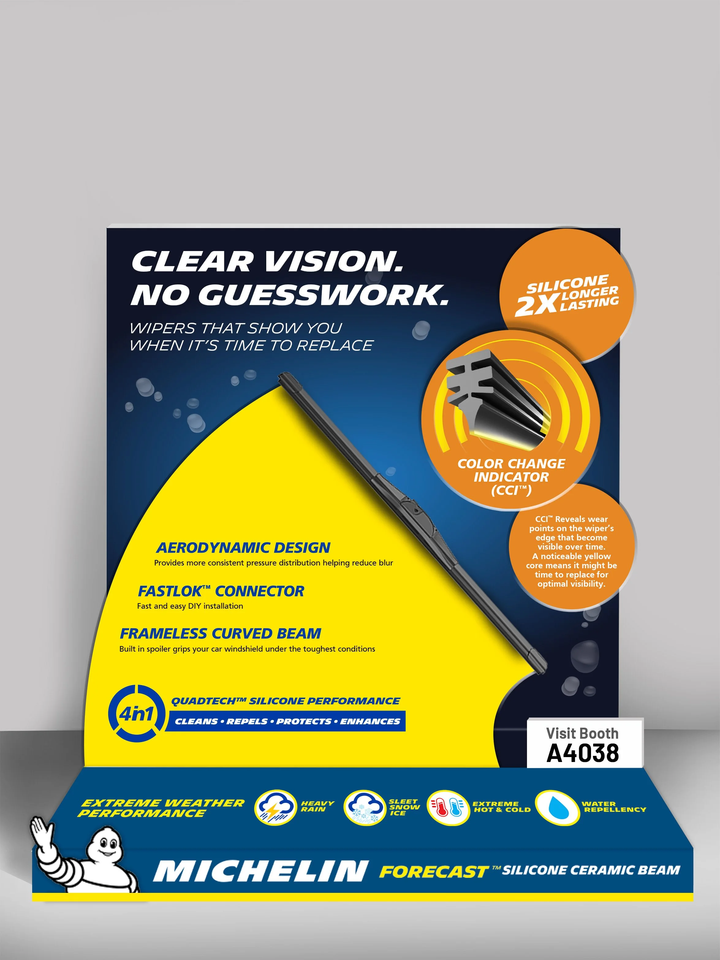 Digital Rendering of Michelin New Product Display for AAPEX