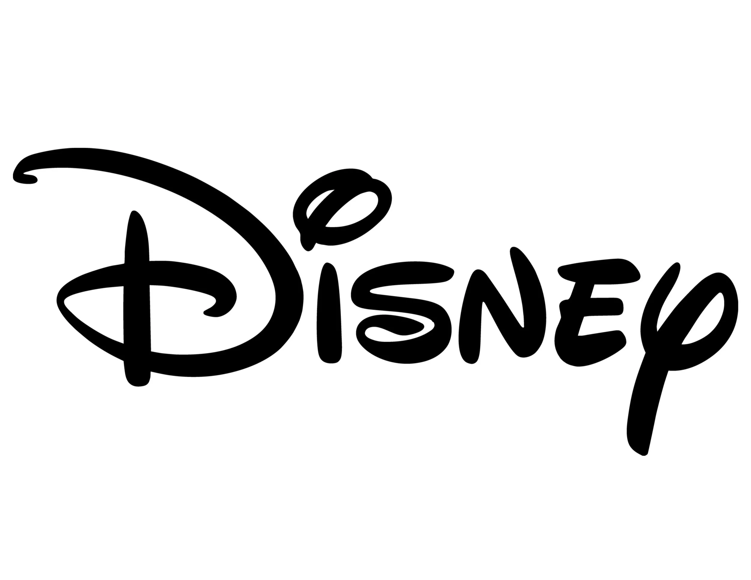 Black Disney logo on a white background.