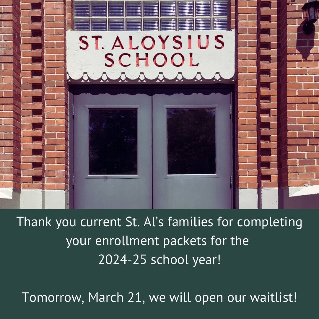 Tomorrow, March 21, we will open our waitlist for new families. 
Thank you to everyone who has fulfilled their enrollment packets for the 20 24&ndash;25 school year.
#wearestals