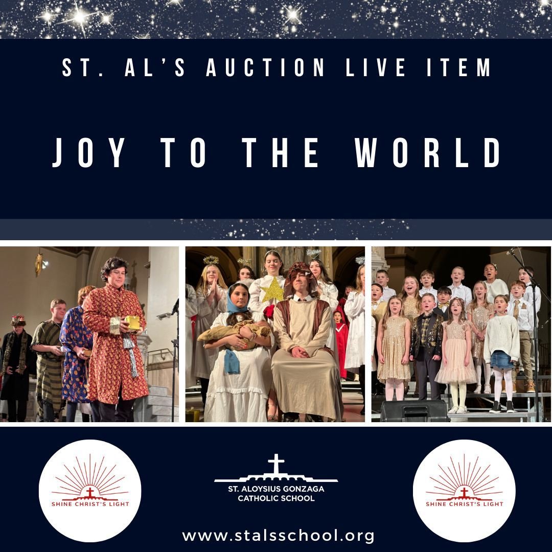 OUR 2024 ST. AL'S AUCTION IS ONLY 15 DAYS AWAY! ⁠ ⁠ ⁠
This is your opportunity to be front and center for the 2024 K-8 Christmas program! It's like having your very own paparazzi pass to snap pictures or record your little star from the front pew of 