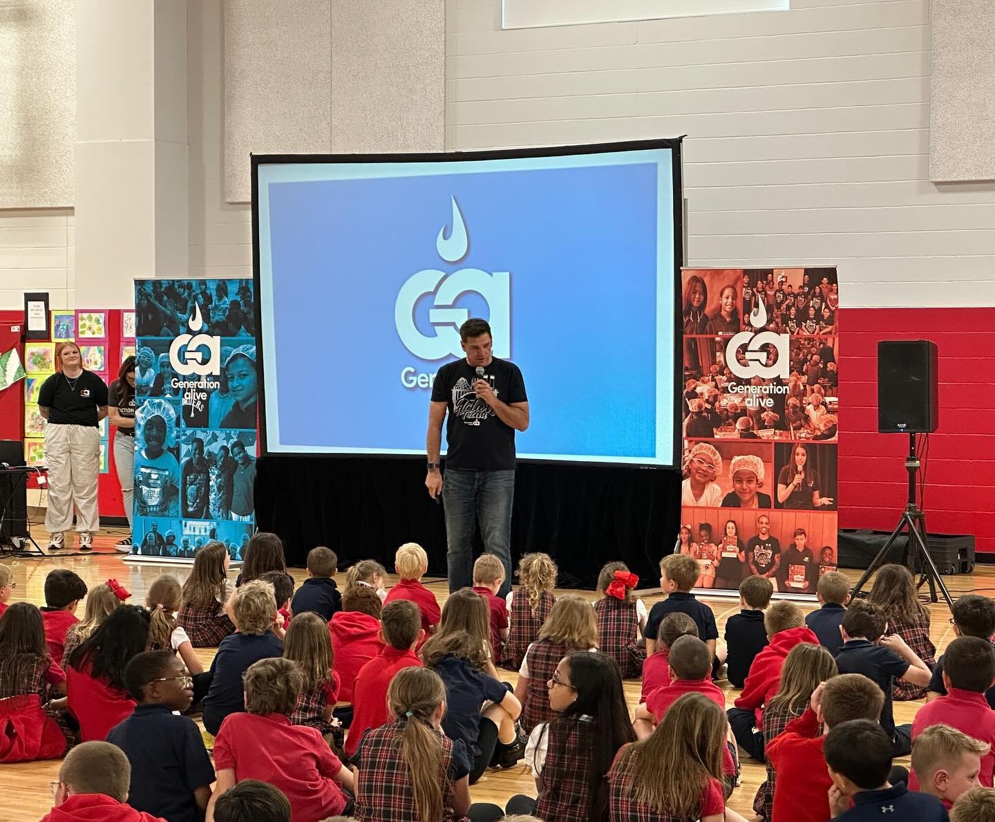 Today our school kicked off our Generation Alive partnership with an assembly! We are excited to partner with Generation Alive to help students and families in Spokane who are food insecure. Our call to action is to raise funds over the next four wee
