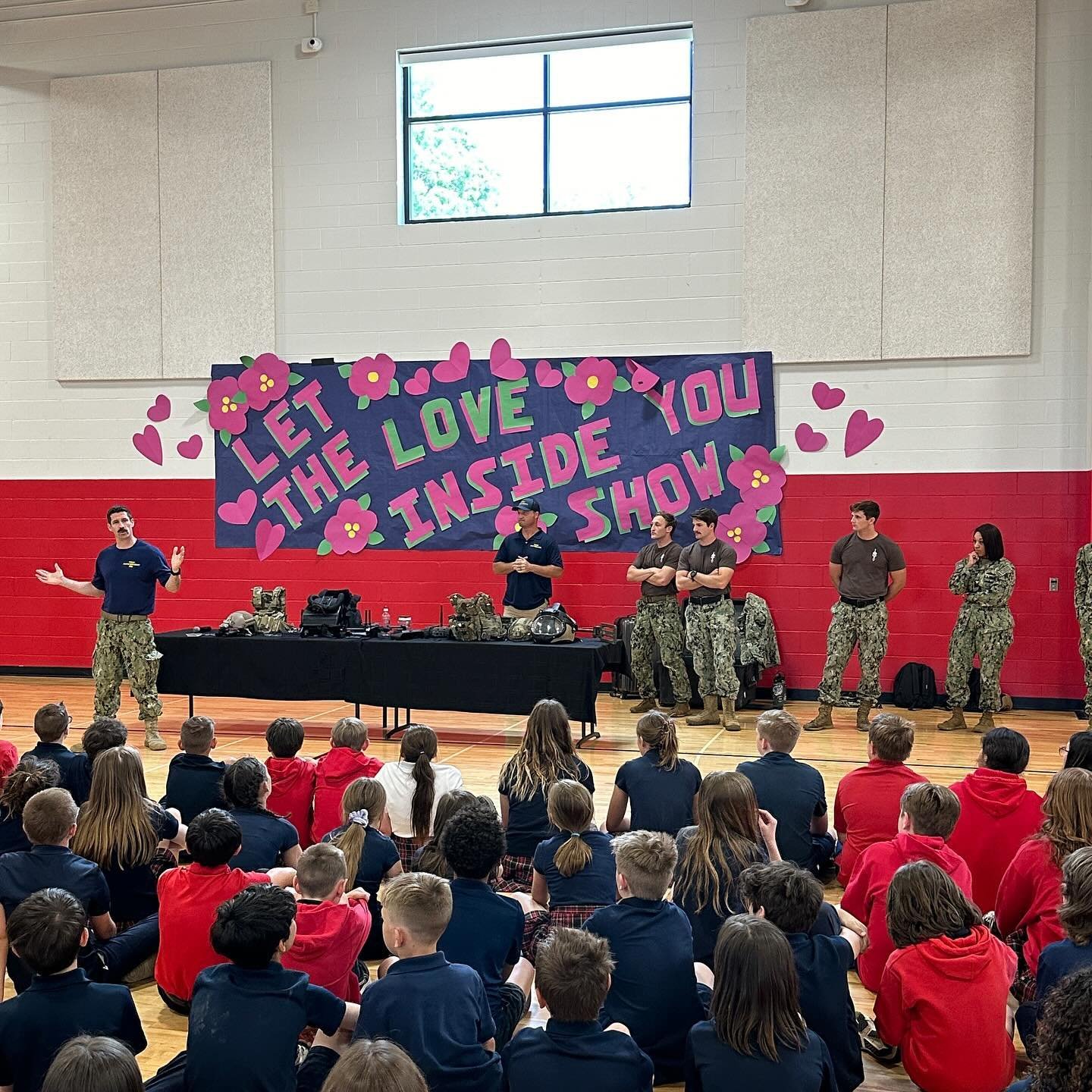Navy Week in Spokane has begun! 
The Navy kicked it off with a visit to St. Al&rsquo;s today to showcase the many different departments of the Navy.  Thank you to @navy.outreach for bringing these awesome people to our school! Stay tuned for more exc