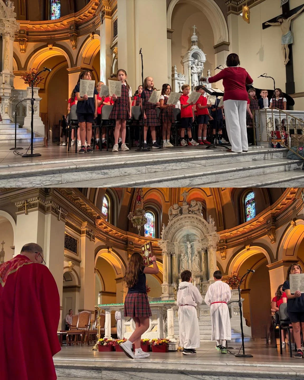 ✨ Gathered in faith, united in community. ✨

This week we celebrated our first all-school Mass of the year&mdash;the Mass of the Holy Spirit. ❤️🤍 Our 8th grade students and choir beautifully led us in prayer, helping our entire St. Al&rsquo;s commun