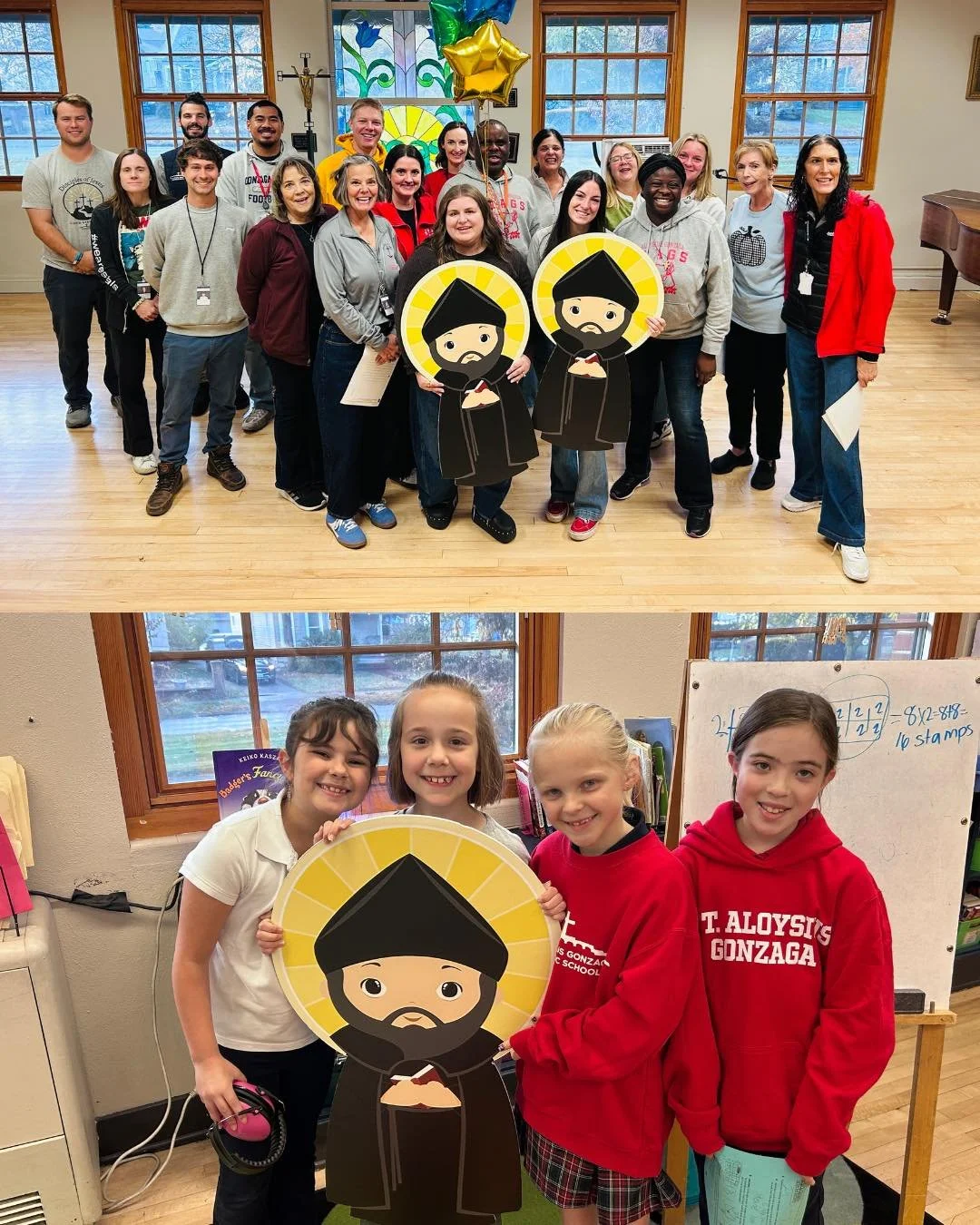 🎉 Happy Birthday, St. Ignatius! ❤️🤍
Our Stags celebrated the founder of the Jesuits with some fun photo ops! We&rsquo;re grateful to be a Jesuit school, rooted in St. Ignatius&rsquo;s example of faith, service, and Finding God in All Things. 🙏

#W