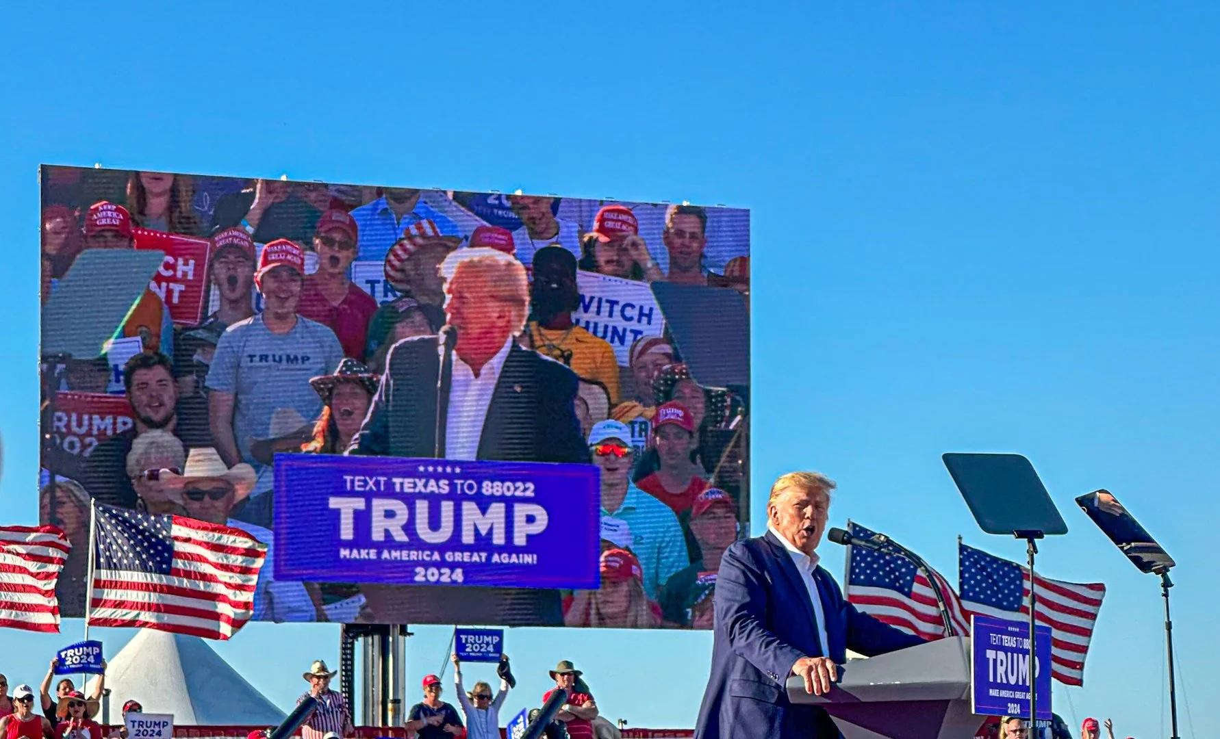 Former President Donald Trump began his first presidential campaign in Waco, Texas.
