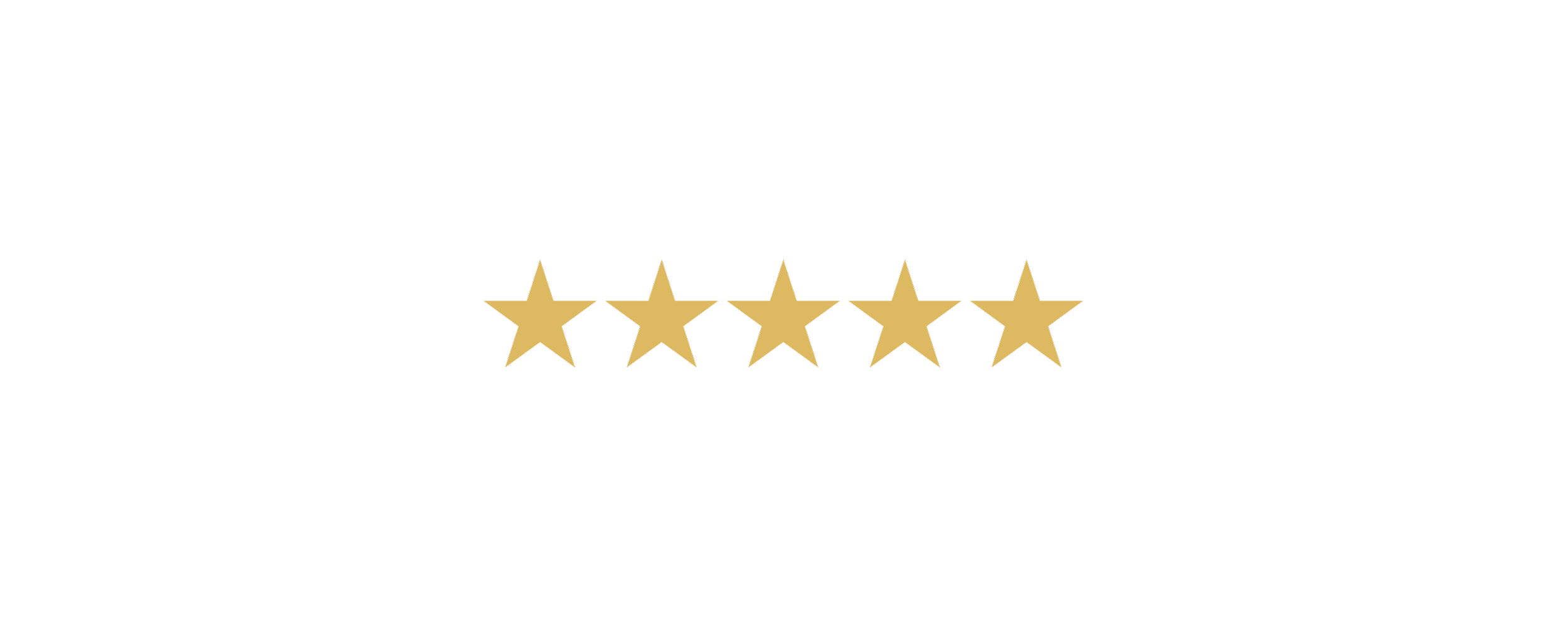 Five-star review badge with the text 'Excellent' written above it.