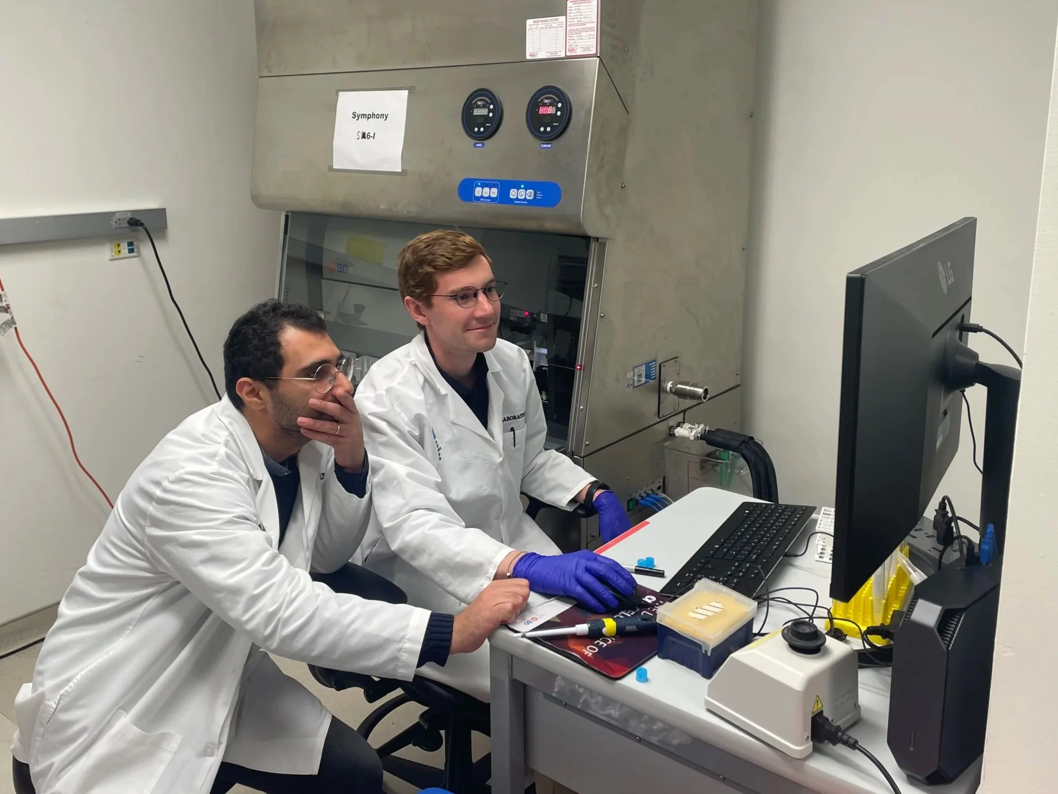 Alexis and Nader sorting cells
