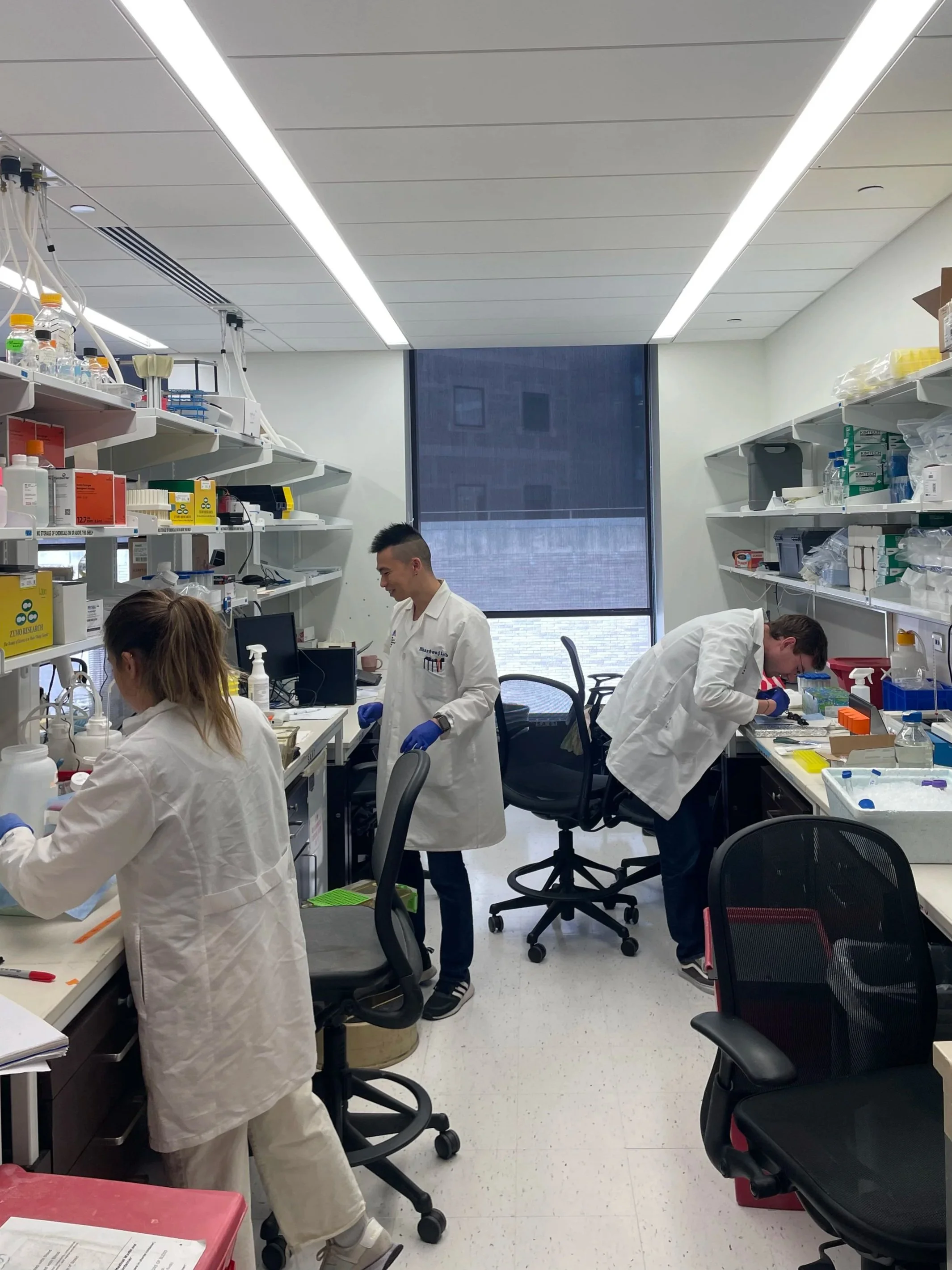 The team at work in our new lab space!