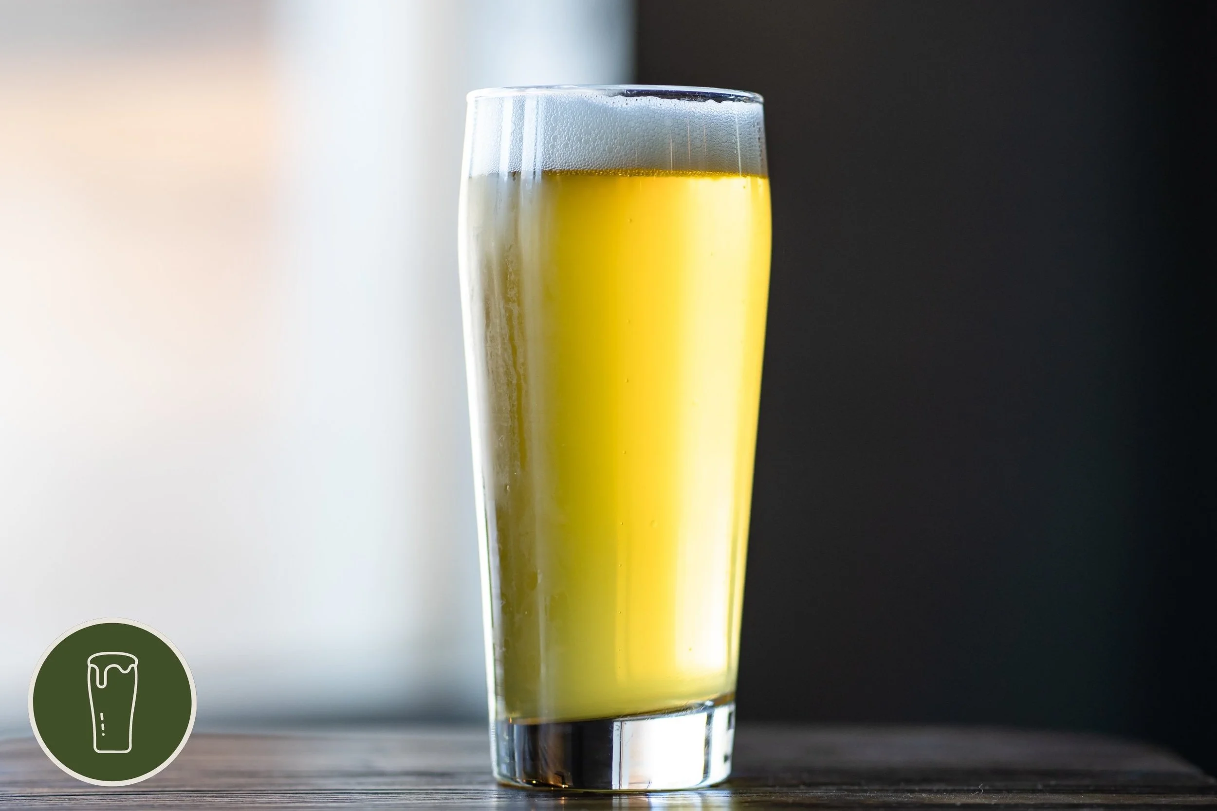Pint of Angora IPA on a table