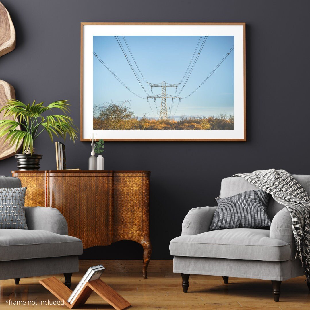 Wall art - Power pole in Amsterdam Ijburg poster