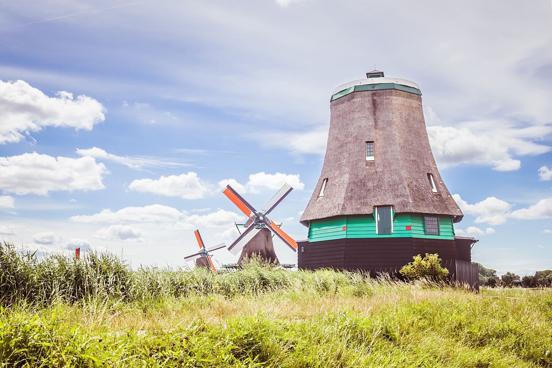 Wall art - Zaanse Schans Windmills poster, Netherlands