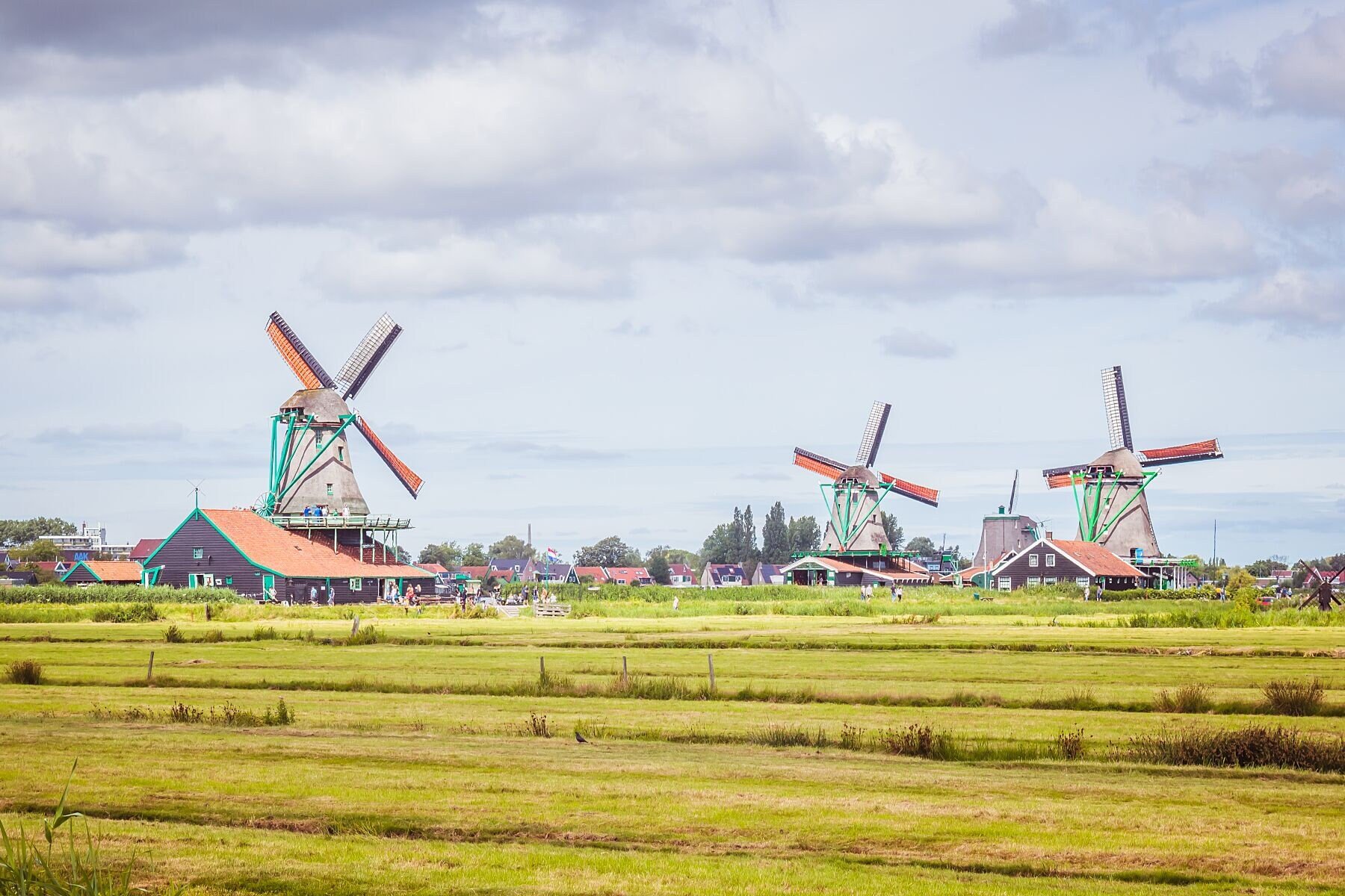 Wall art - Zaanse Schans Windmills poster, Netherlands