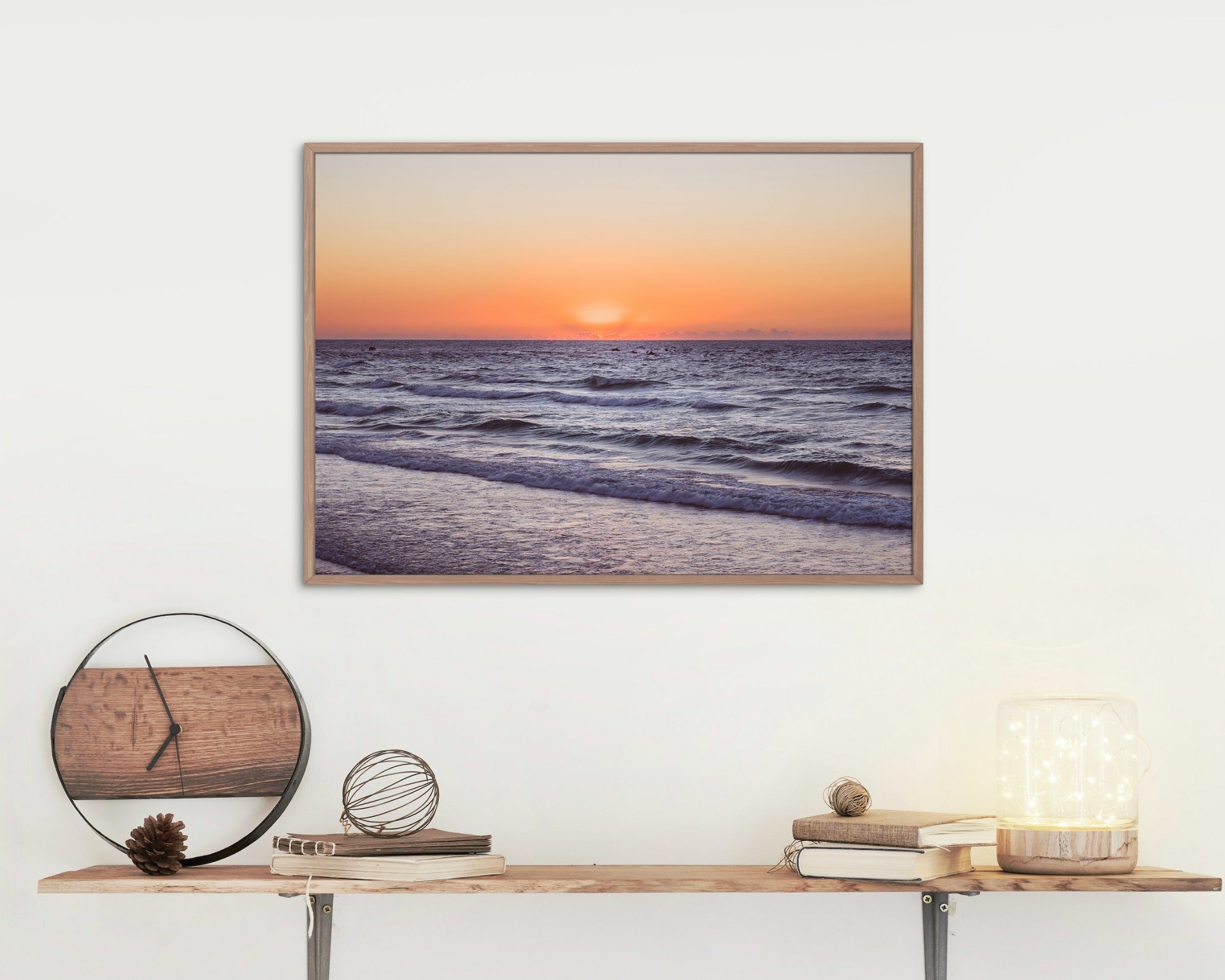 Wall art - Sunset at the beach in Tel Aviv poster